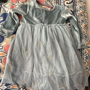 Baby Boden Blue Tulle Angel Dress